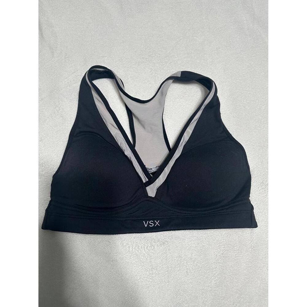 VSX Sport Black Mesh Racerback Sports Bra 32B
